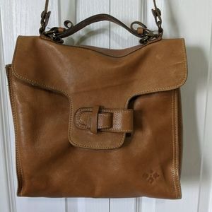 Patricia Nash Crossbody Tan Leather Boho Bag